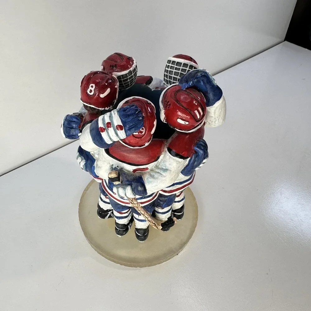 Hockey Decor Innovation Giftware Sports Players Huddle Figurine Tealight Holder